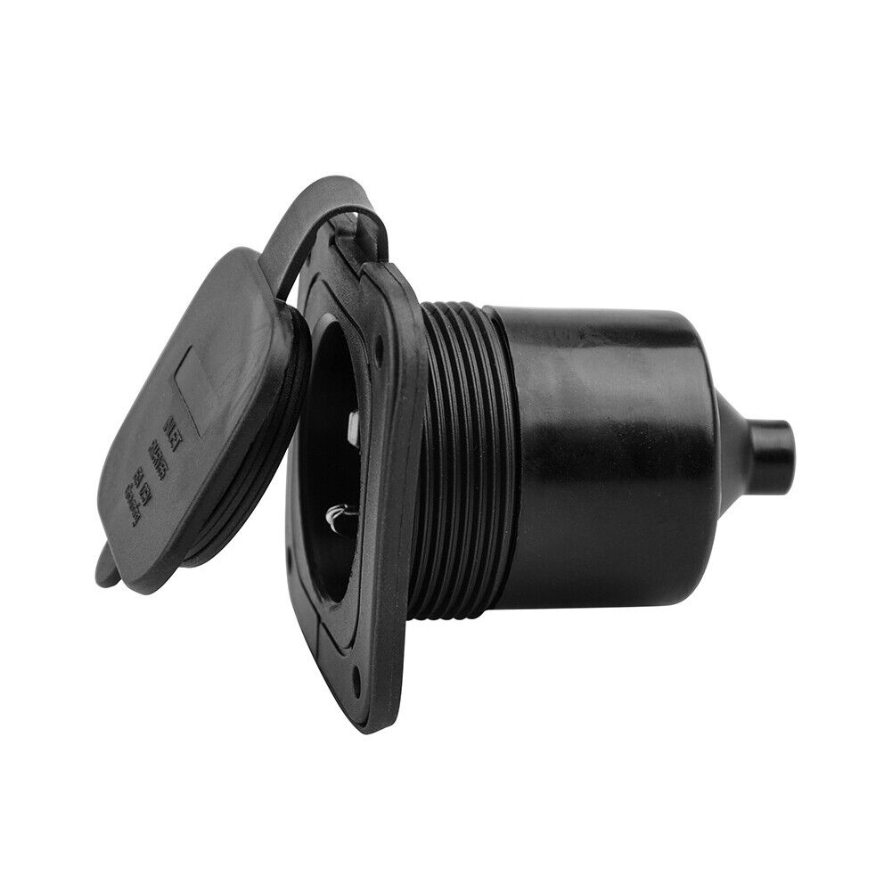 2Pc 125/250V 15 Amp Flanged Power Inlet Receptacle RV Plug NEMA 5-15P Connector