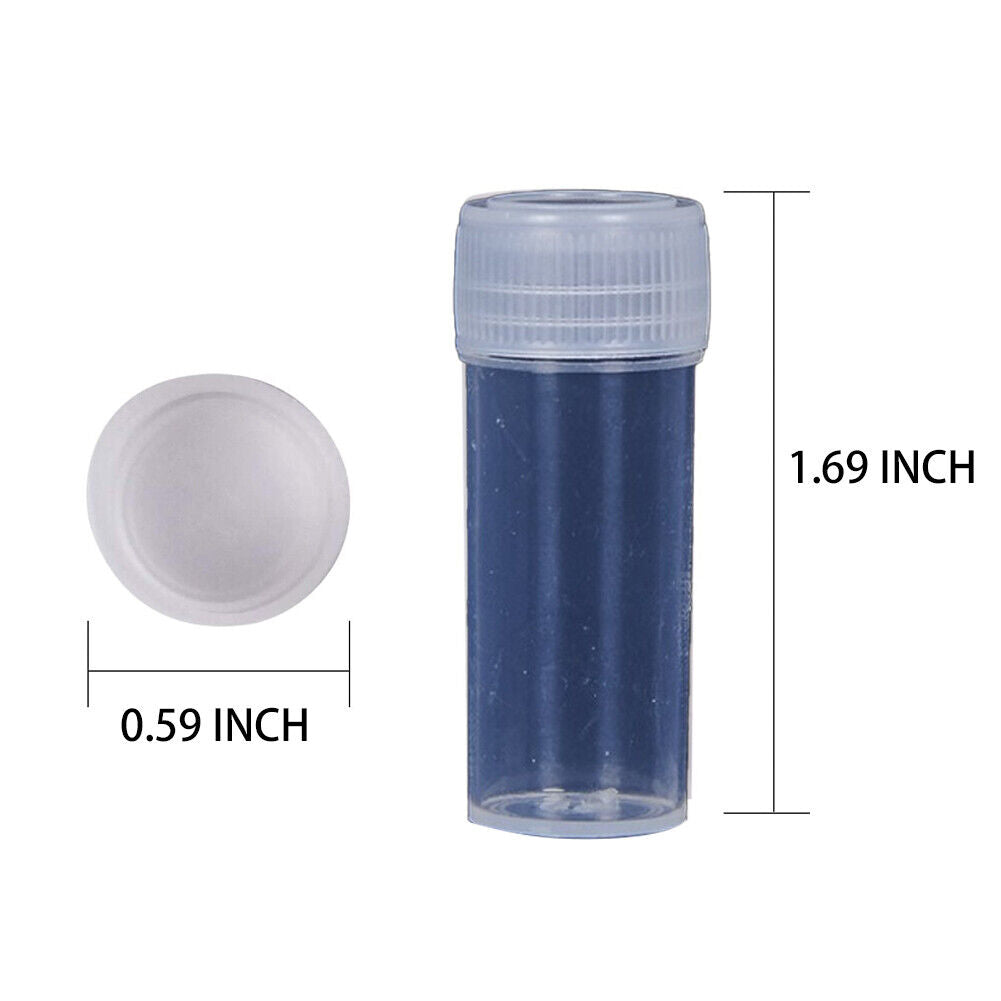 US 100~200 Pack 5ML Sample Bottle Small Pill Plastic Container Empty Pill Bottle