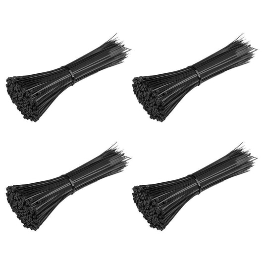 US 2000-4000 Pc 8" Inch Black Network 50 LBS Zip Nylon Cable Cord Wire Tie Strap