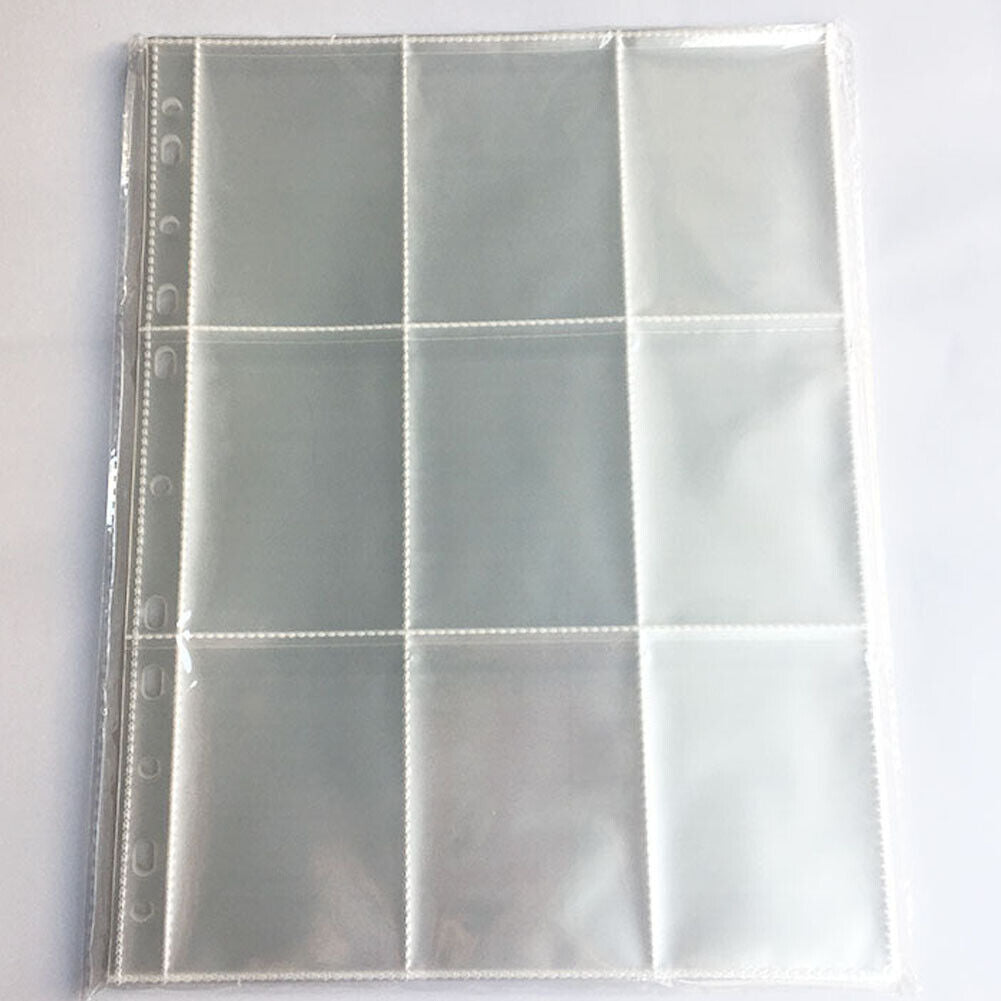US Trading Card Album Binder Protector Pages Sleeves 18 Pocket X 30 Sheets Baseb