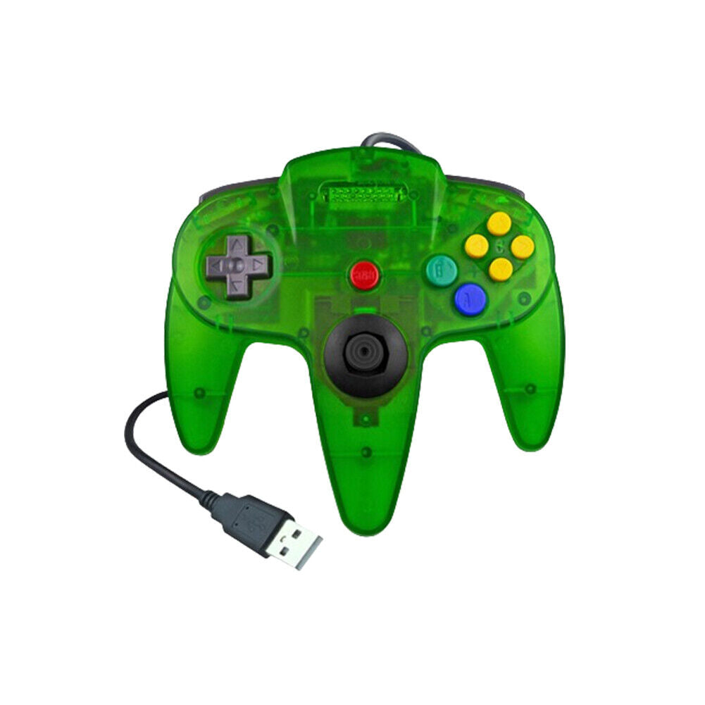 US Wired Controller Joystick Compatible With Nintendo 64 N64 Video Game Console