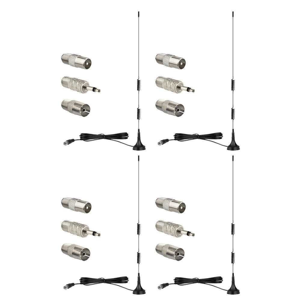 US 2-4 Pack Indoor Digital Antenna HD AM FM Radio Stereo Receiver Magnetic Stand