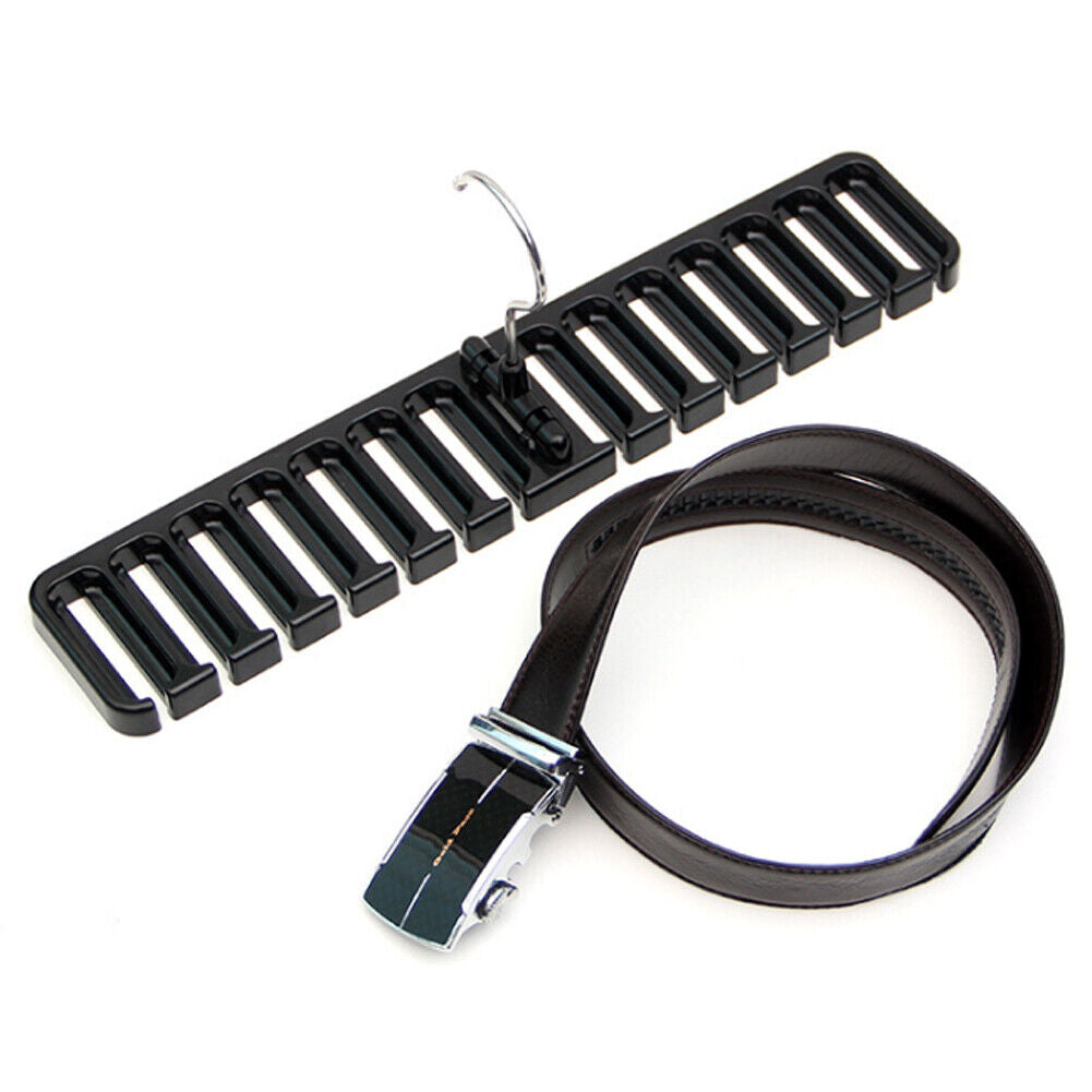 US 2-4 Pack Tie Belt Organizer Storage Rack Rotating Ties Scarf Hanger Holder