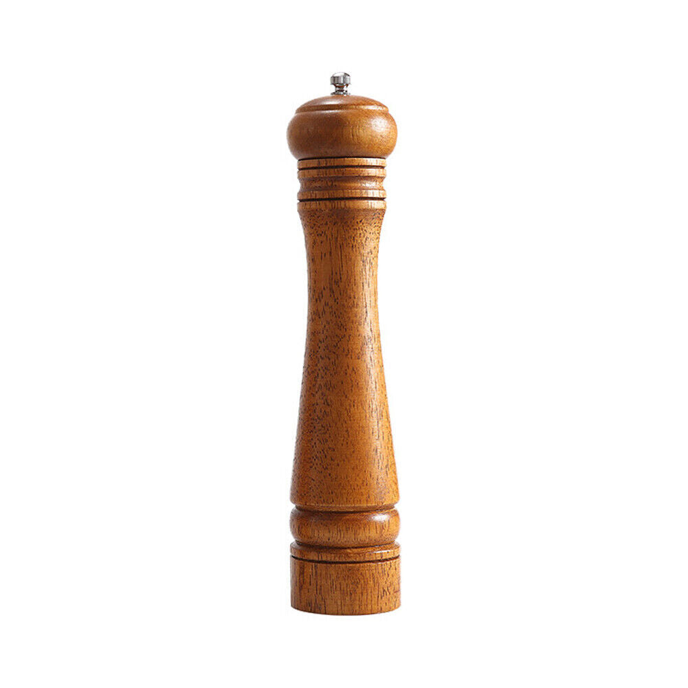 US 1-2 Pc Kitchen Tools Cooking Pepper Grinder Hand Movement Wood Pepper Mill