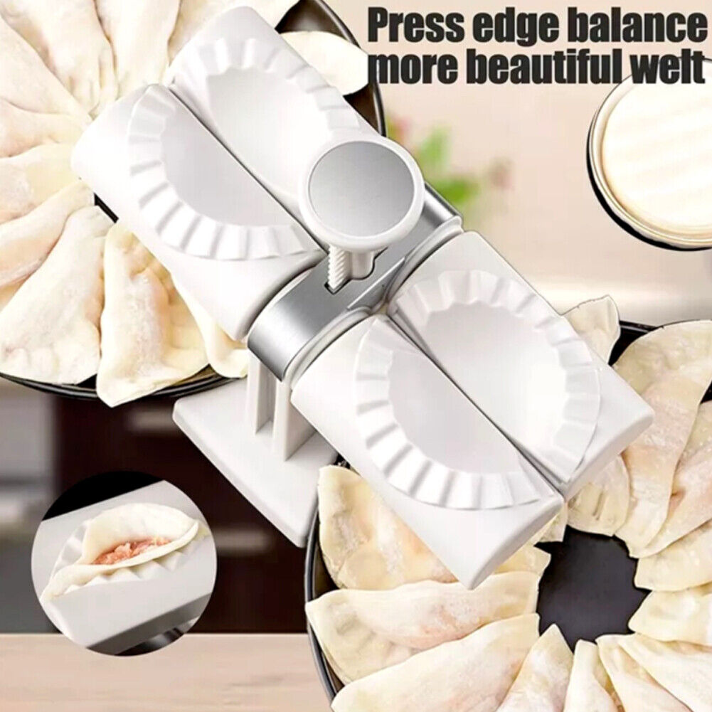 US 1-2 Pc Household Double Head Automatic Dumpling Maker Mould Wrapper Tools