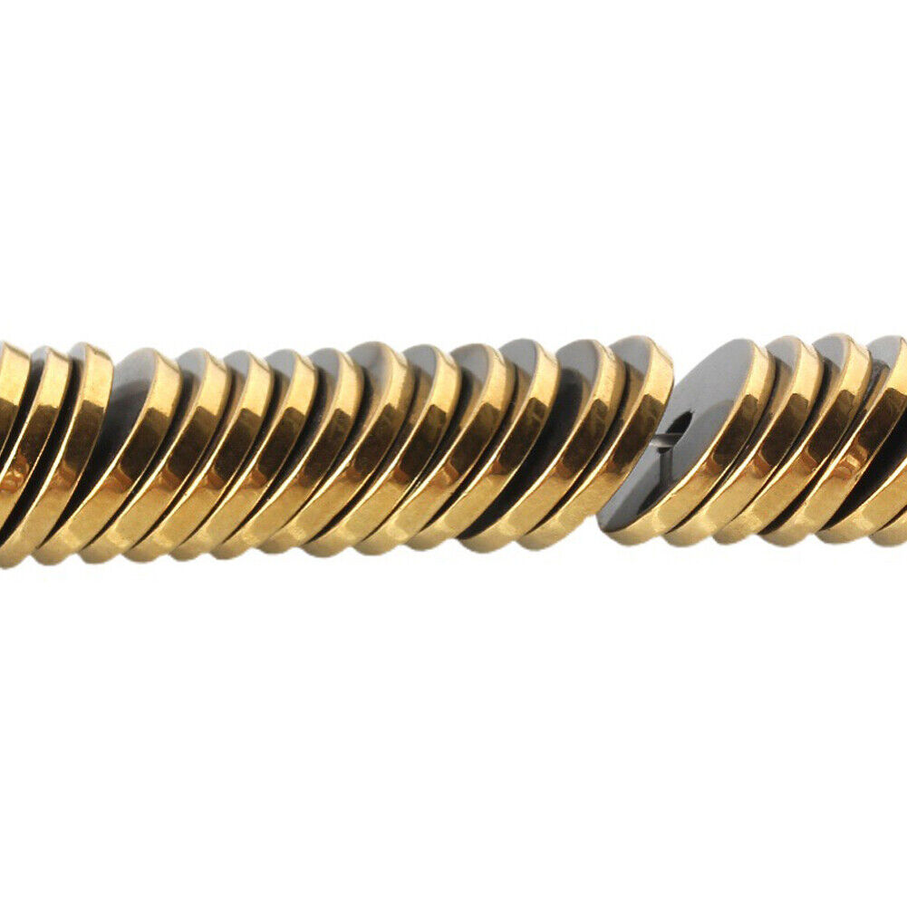 US Hematite Heishi Beads Smooth Natural Metallic Plated Hematite Shape Gunmetal