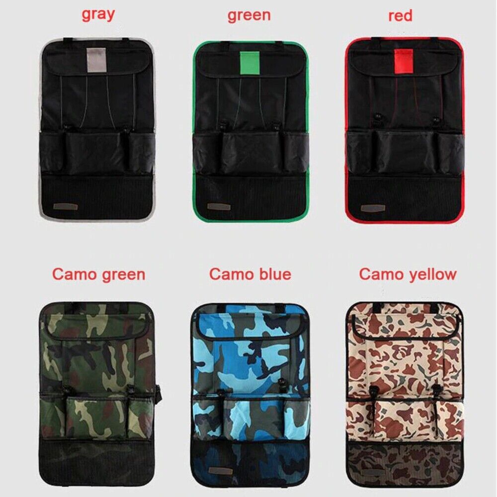 Multi-Pocket Car Seat Back Hanging Holder Storage Bag Organizer, 23" x 14"