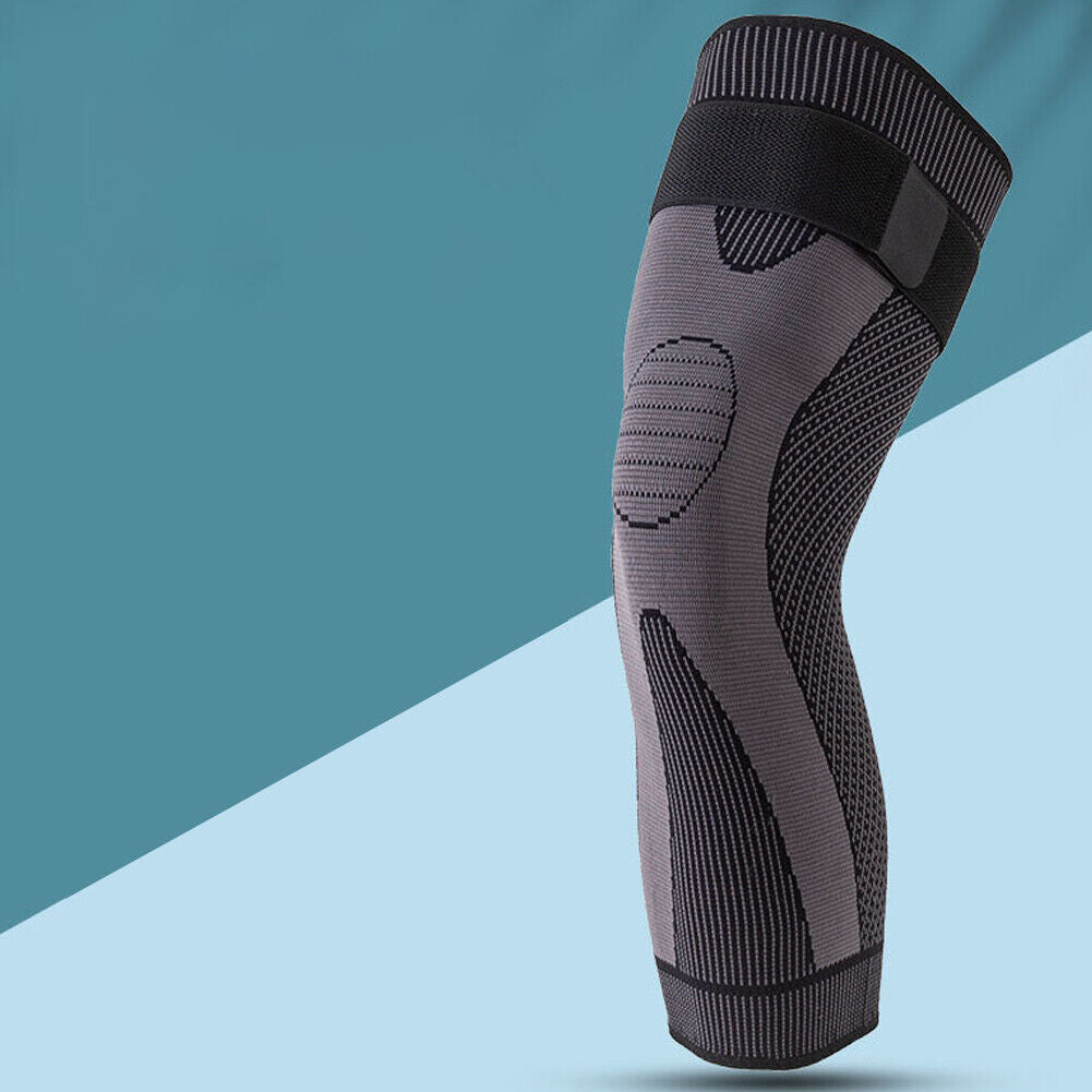US 1-2 Pcs Full Leg Compression Sleeves Long Knee Braces Support Protector Sport