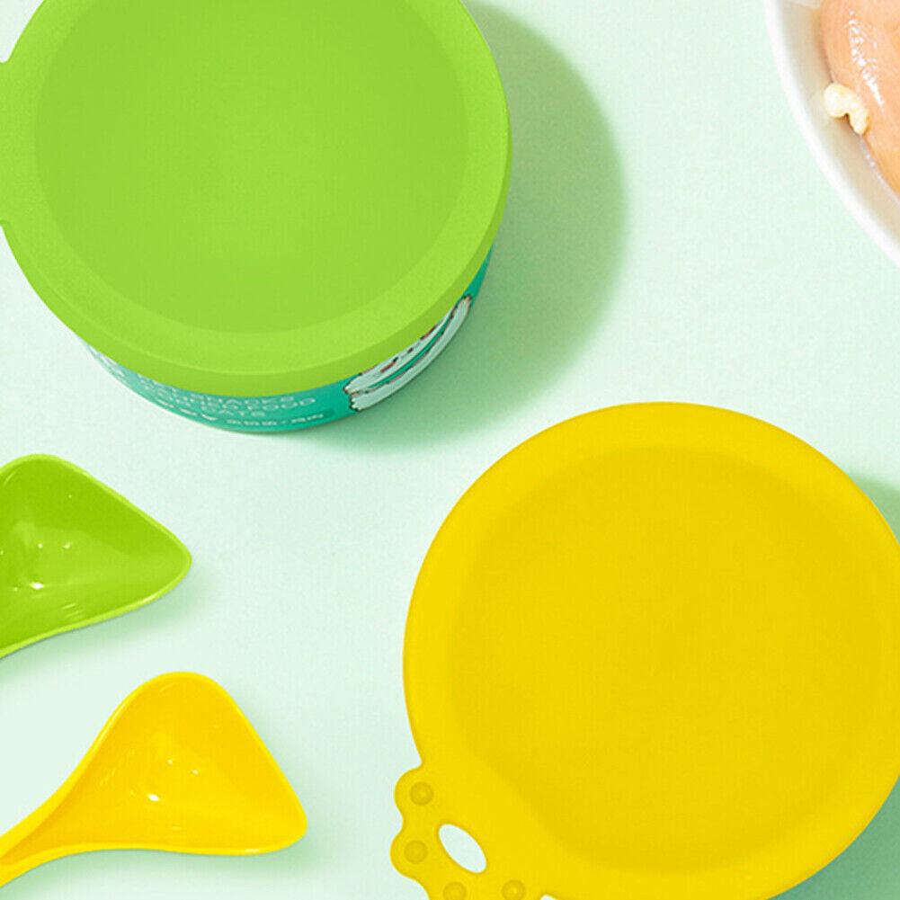 US 8-16 Pcs Pet Food Can Cover Silicone Reusable Cap Lids for Dog and Cat Food