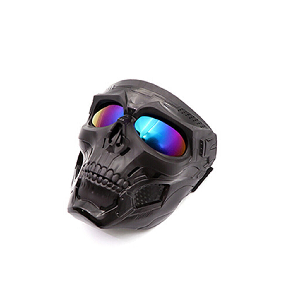 US Skull Tactical Airsoft Mask Halloween Full Face Protective Helmet Goggles