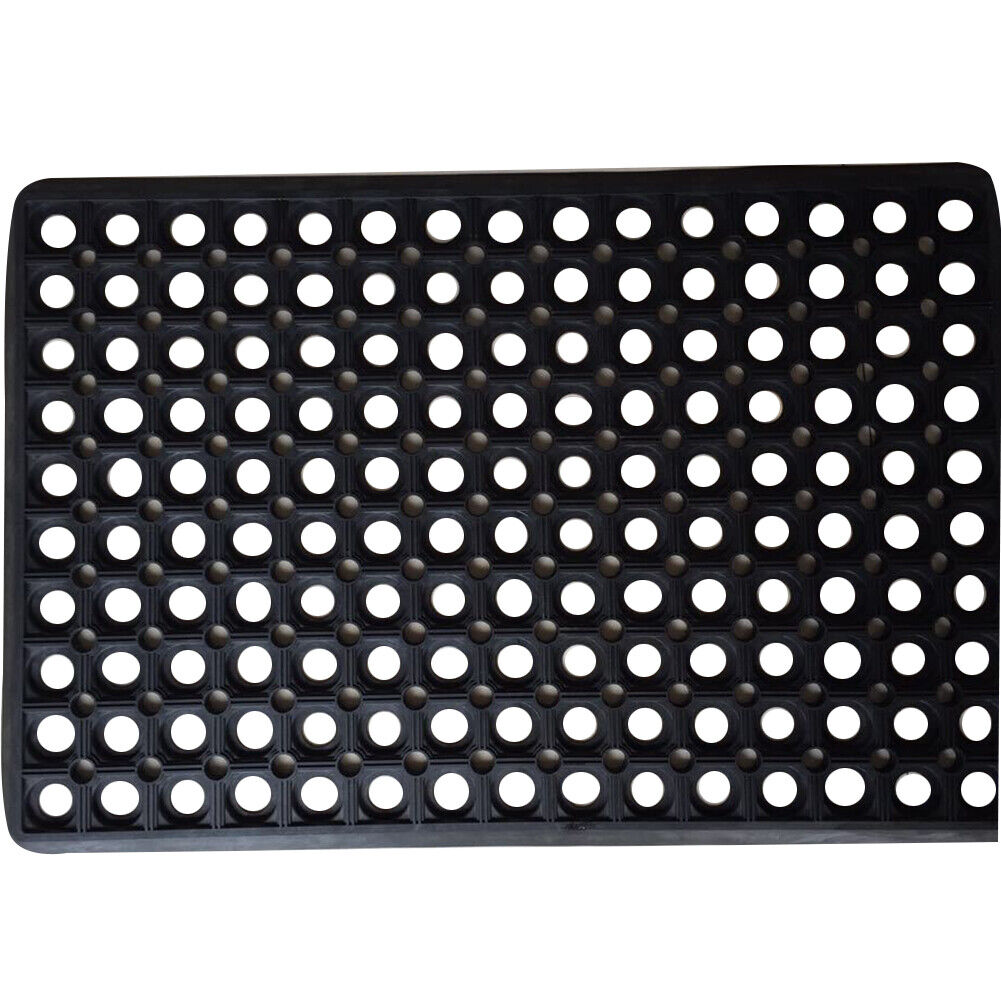 US Non Slip Door Mats Indoor Outdoor Rug Heavy Duty Washable Kitchen Rubber Mat