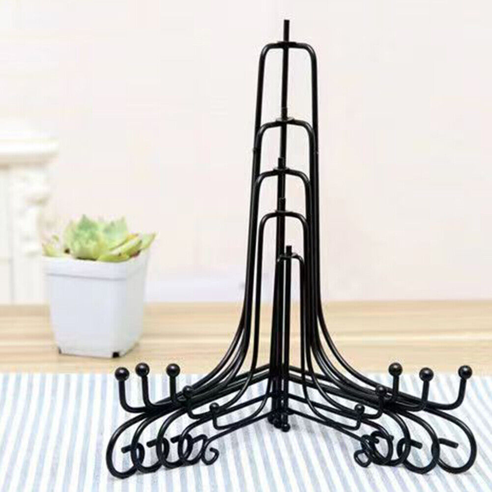 US 8-16 Pc Iron Easel Display Stand Holders Picture Frames Decorative Plates Art