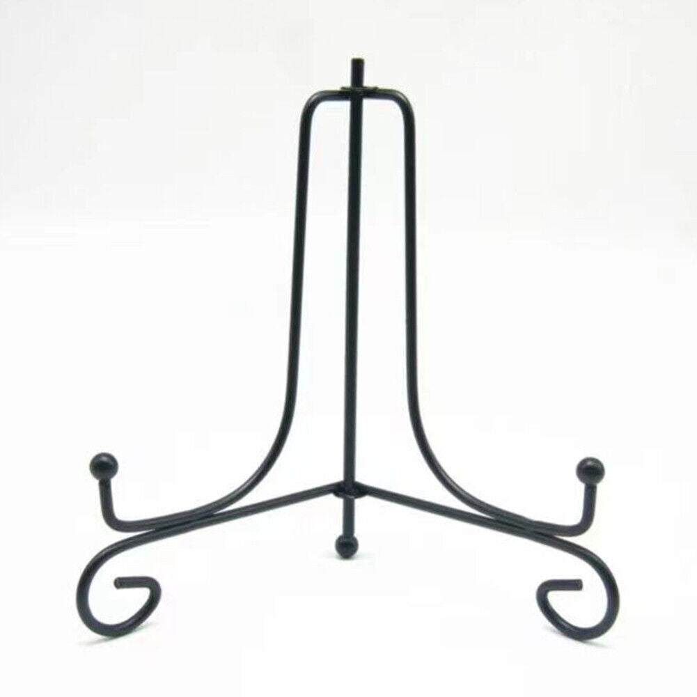 US 8-16 Pc Iron Easel Display Stand Holders Picture Frames Decorative Plates Art