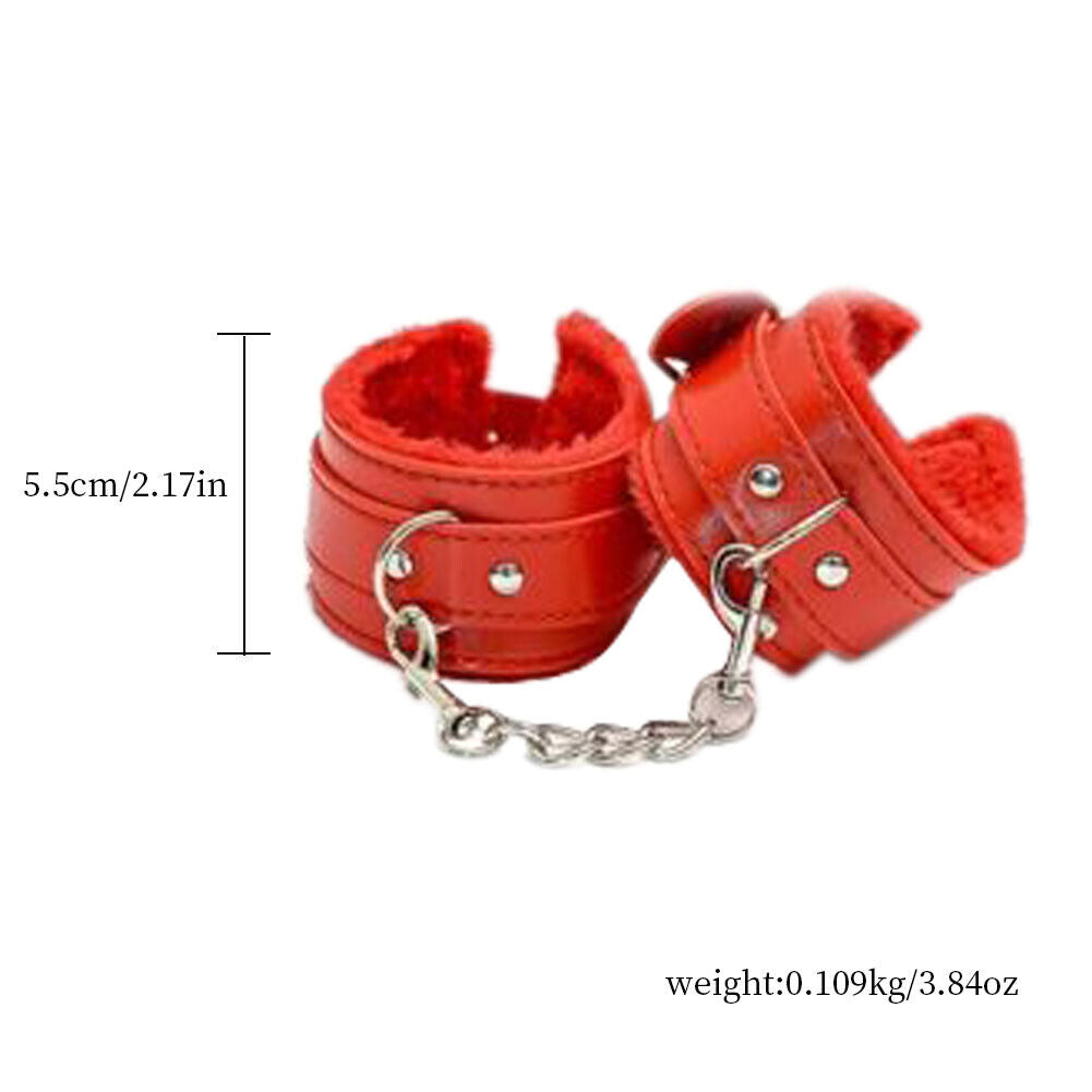 US 1-2 Pairs Couples Toy Bdsm Restraint Handcuffs Adjustable Bondage Wrist cuff