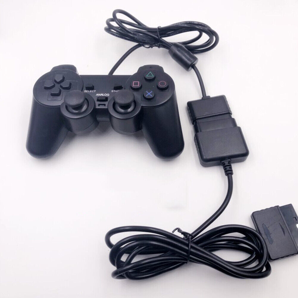 US 4-8 Pc 6 ft Controller Cord Extension Cable for Sony PlayStation 2 PS2 / PS1
