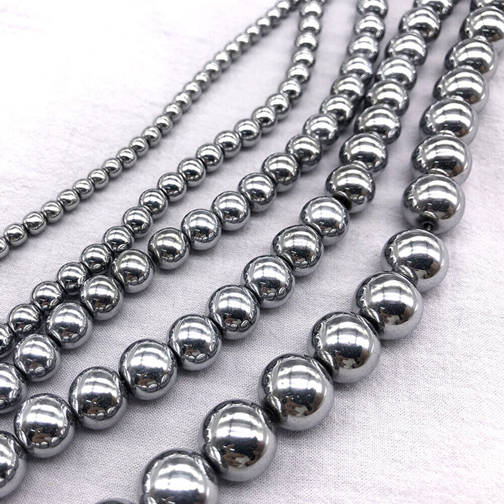 US 6/8/10MM Grade AAA Gemstone Round Loose Beads Terahertz Beads Synthetic DIY