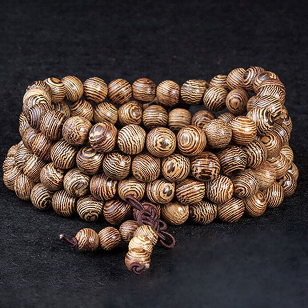 US 1000-2000 Pc 8mm Dark Brown Natural Macrame Round Wooden Beads Jewelry Making