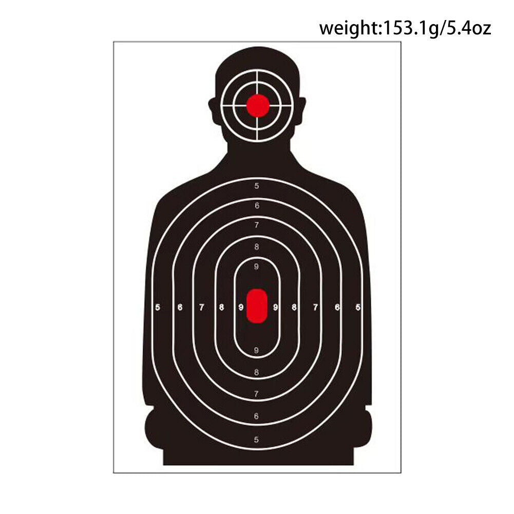US 50 Pc 12x18'' Shooting Target, Targets for Pistol Shooting Targets for Range