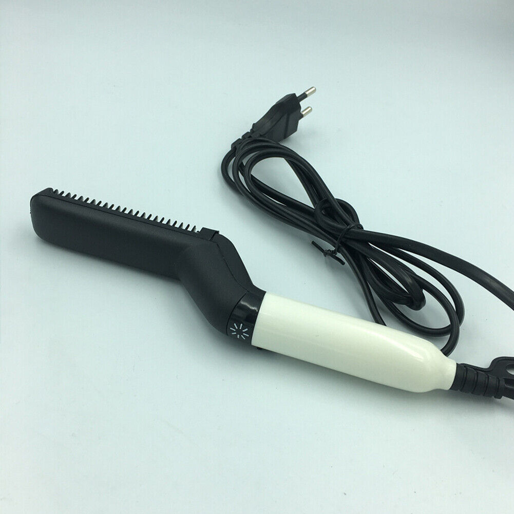 US 1-2 Pack Hair Beard Straightener Men Comb Electric Hot Multifunctional Brush
