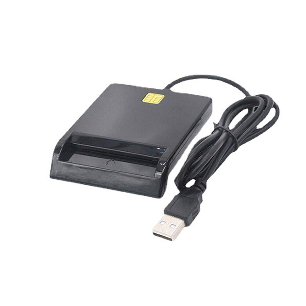 US 1-2 Pack USB Common Access CAC Smart Card Reader For Common Access Government