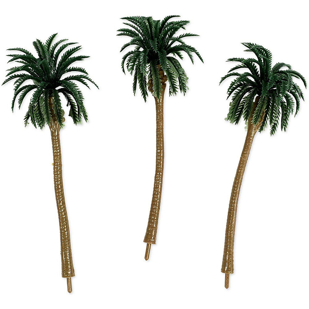 US 20-40 Pc Miniature Model Palm Trees for Dioramas, DIY Crafts 5 Sizes