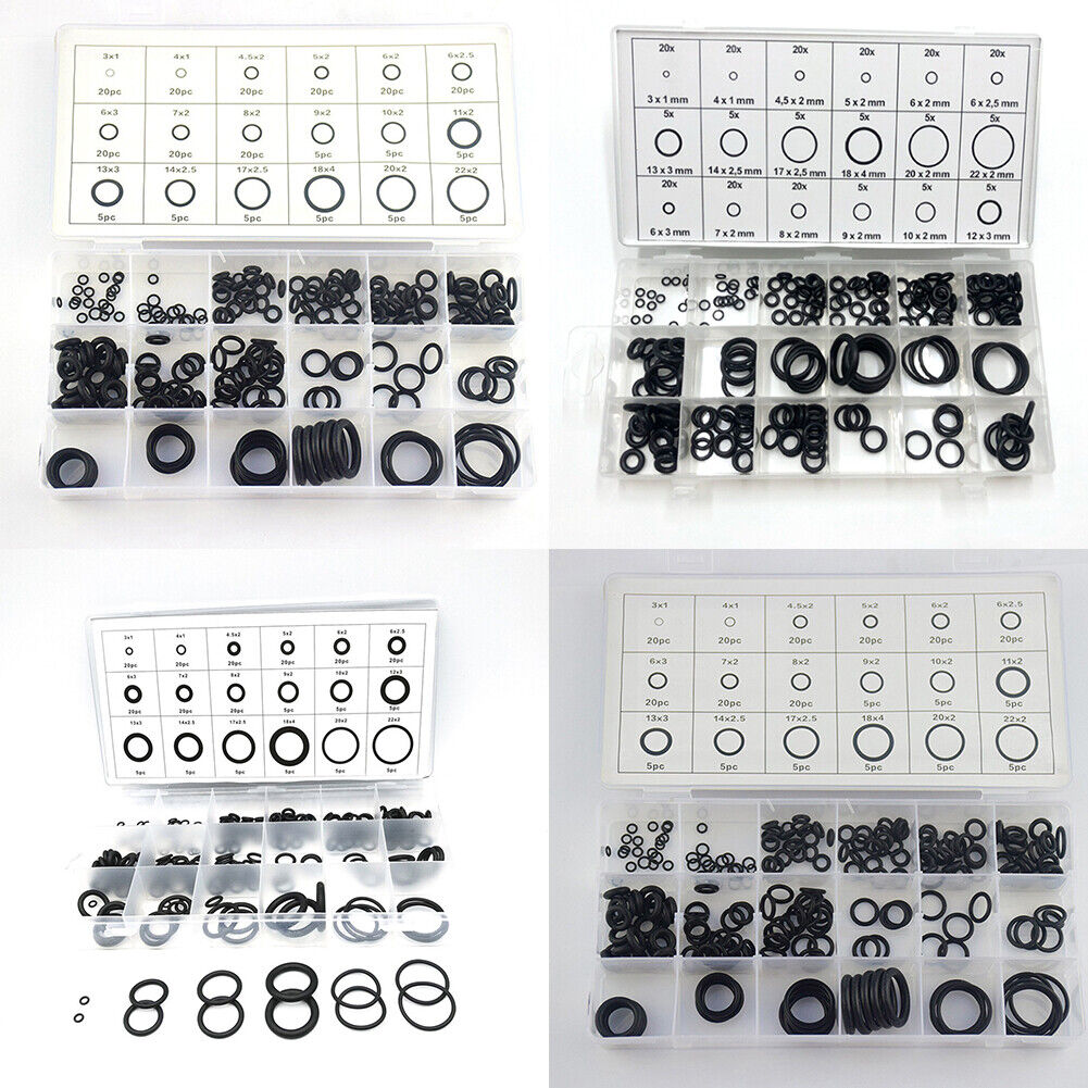 US 1-2Set Universal Rubber O-Ring Assortment Set Gasket Automotive Seal SAE Kit