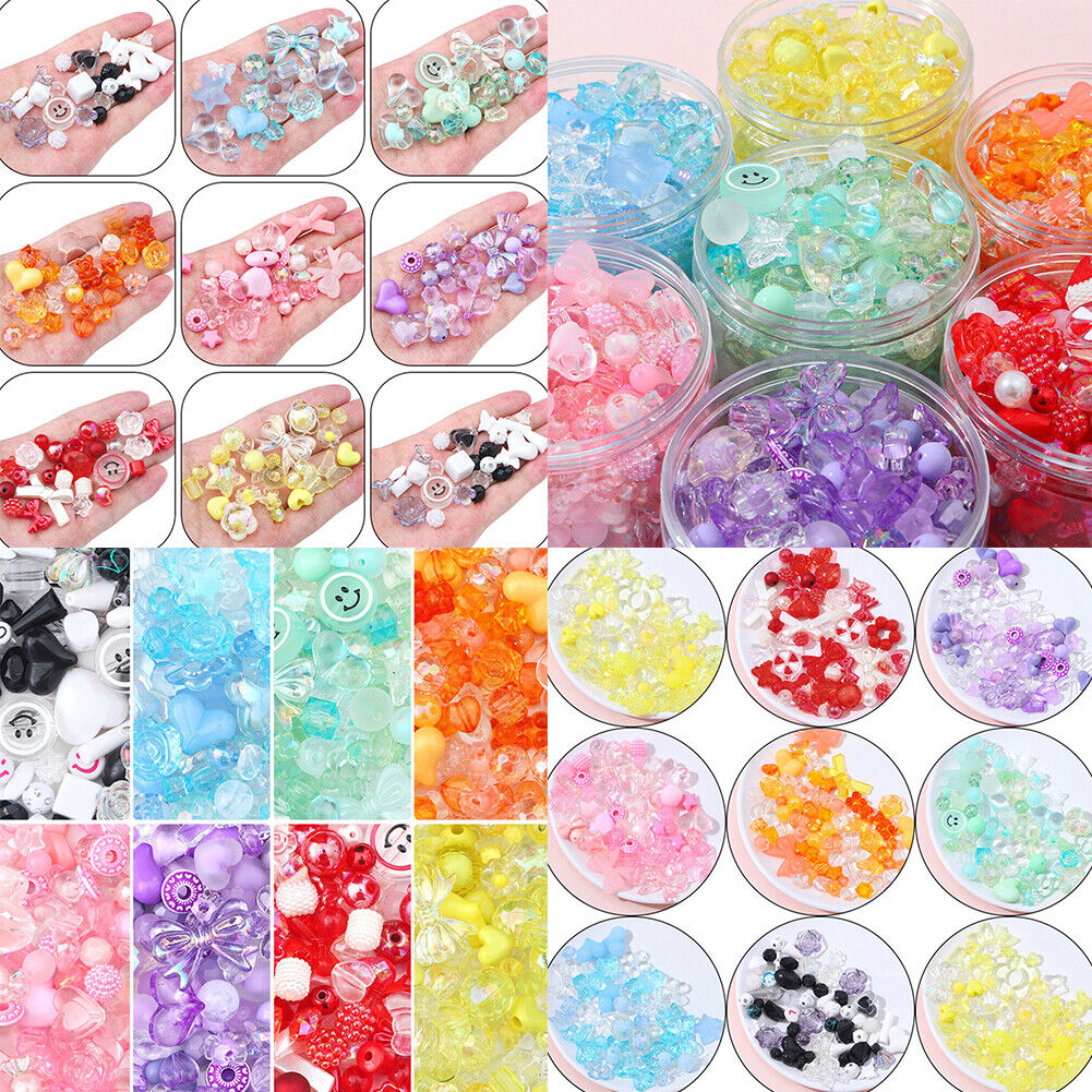 US Fruit Flower Polymer Clay Beads Charm DIY Bracelet Making 120-240g/4.2-8.4oz