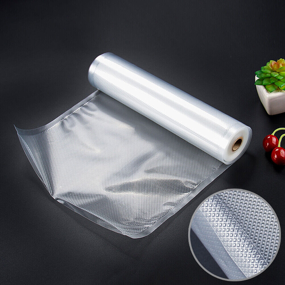 US 2 Rolls Food Vacuum Sealer Giant 8"x50" 11"x50" Food Saver Embossed Bag 4 Mil