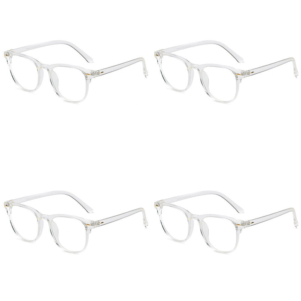 US 2-4 Pcs Computer Blue Light Blocking Glasses Anti Blu-Ray Clear Gaming Lenses