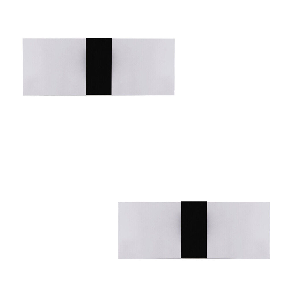 US 1-2 Pack Modern LED Wall Sconce Dimmable Up Down Cube Light Lamp Fixture