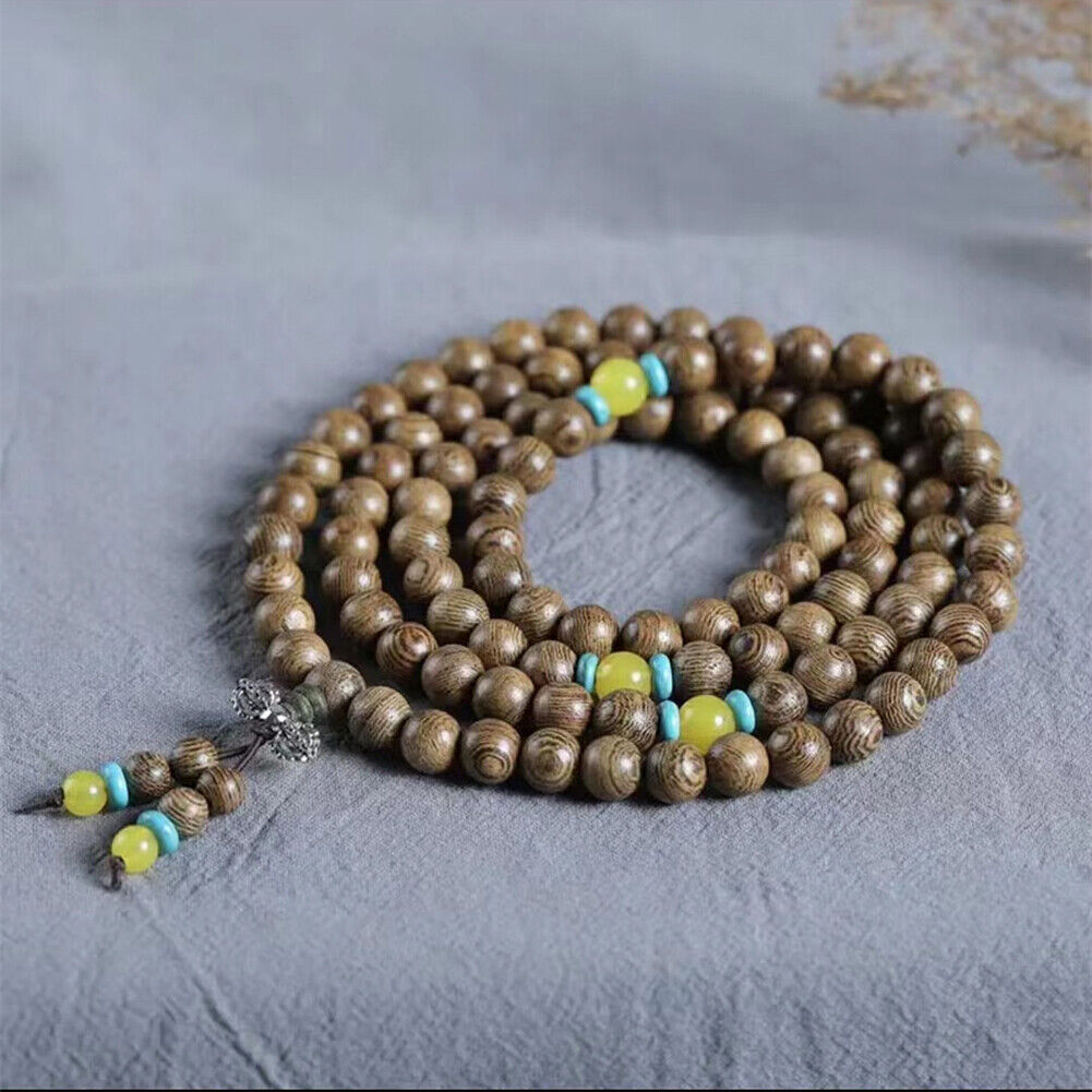 US 1000-2000 Pc 8mm Dark Brown Natural Macrame Round Wooden Beads Jewelry Making