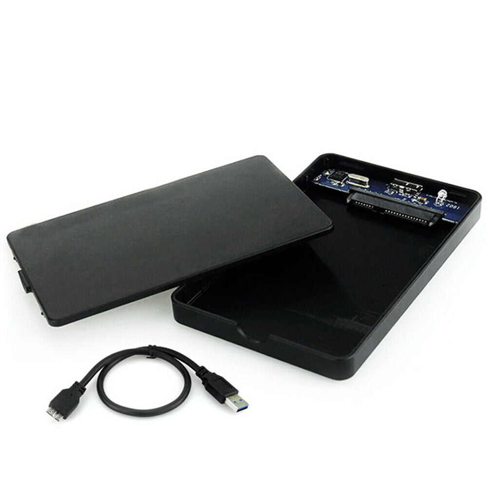 US 2-4 2.5" SATA USB 3.0 Hard Drive Disk HDD SSD Enclosure External Laptop Case