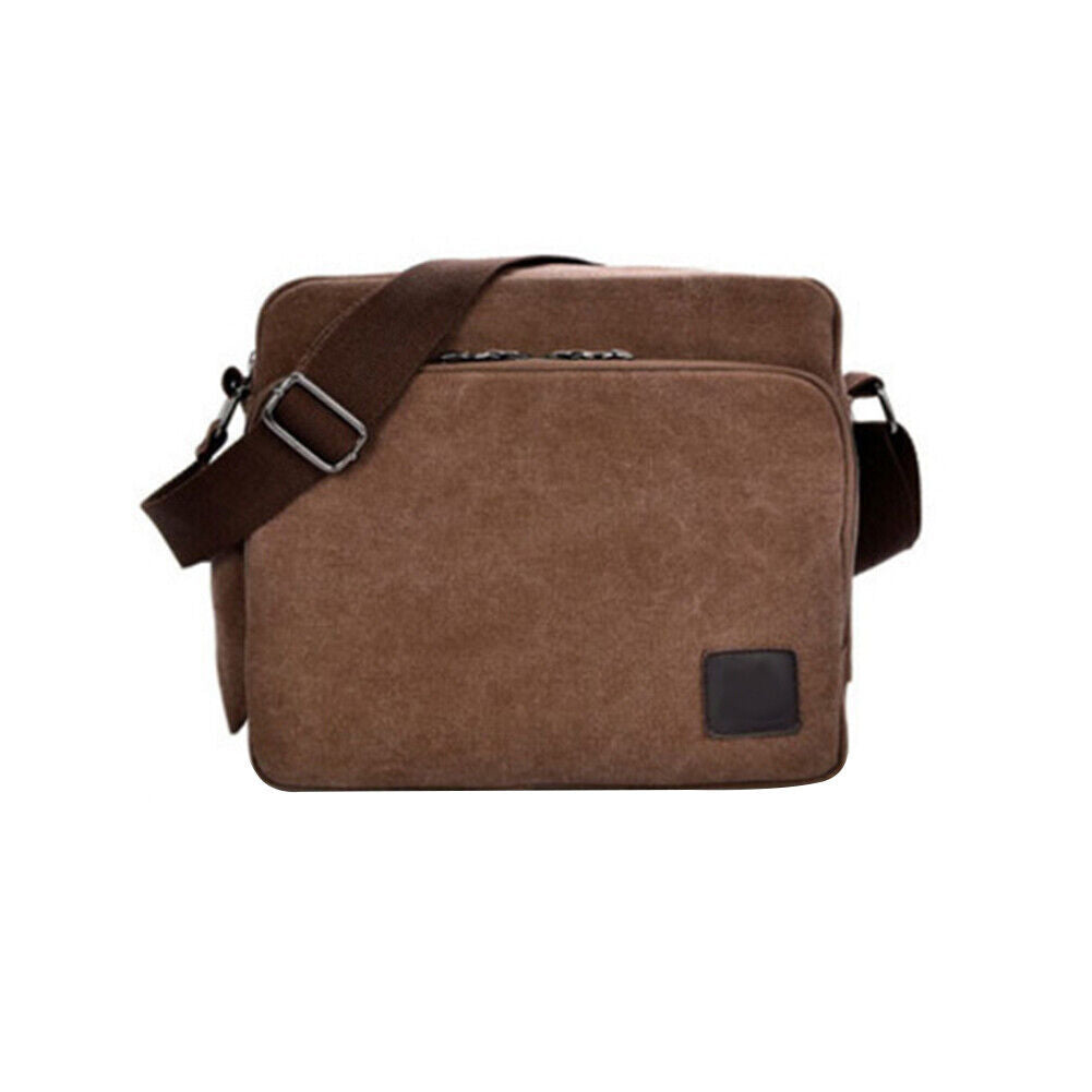 US 2 Pack Men Vintage Military Canvas Crossbody Bag School Satchel Messenger