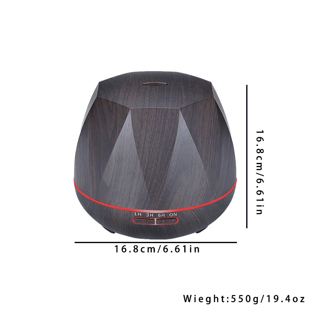 US 18 oz Essential Oil Diffuser,6 In 1 Aromatherapy Ultrasonic Mist Humidifier