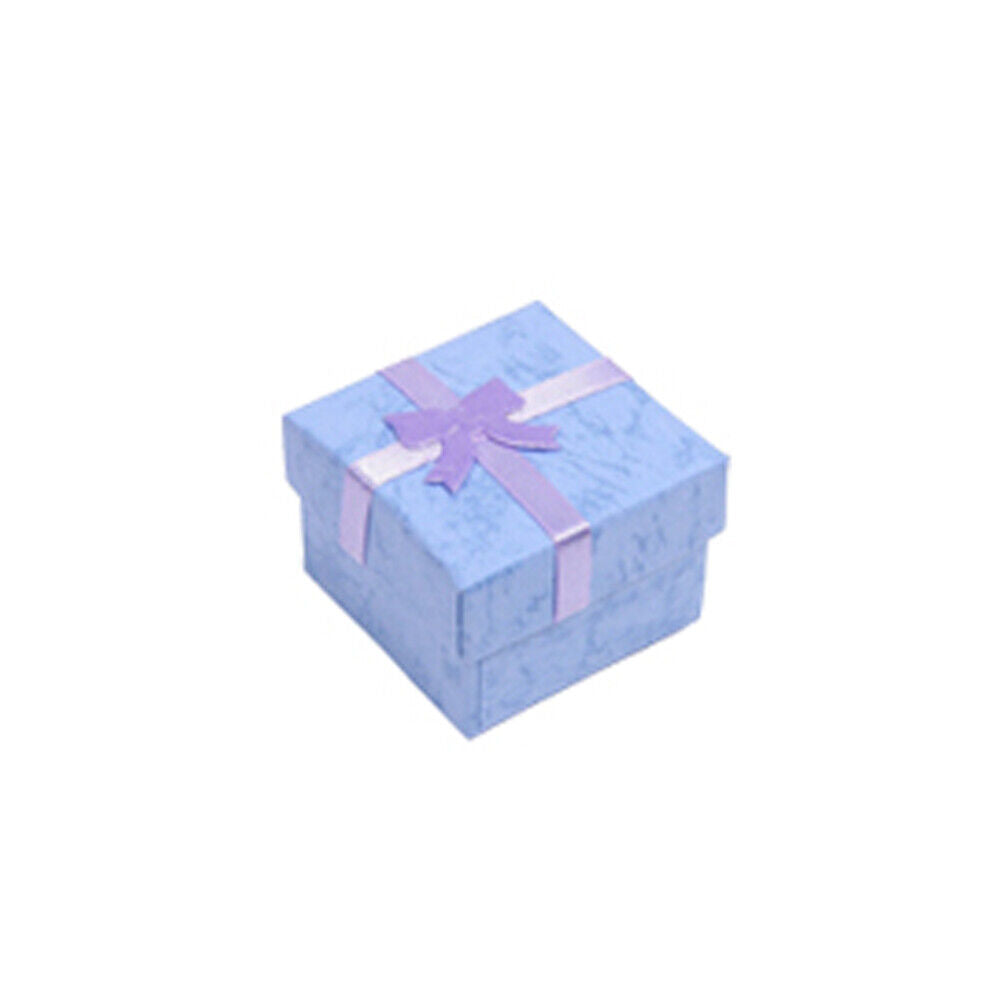 US 24 Pack Count Ring Gift Box Set with Bow for Weddings, 6 Colors 1.57x1.57 in