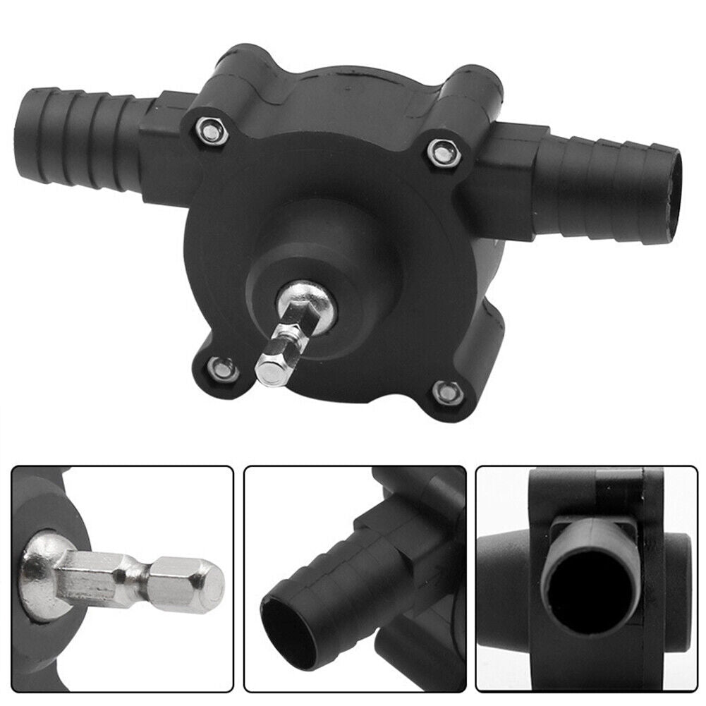 US 1-2 Pack Home Electric Drill Drive Self Priming Pump Water Oil Fluid Transfer
