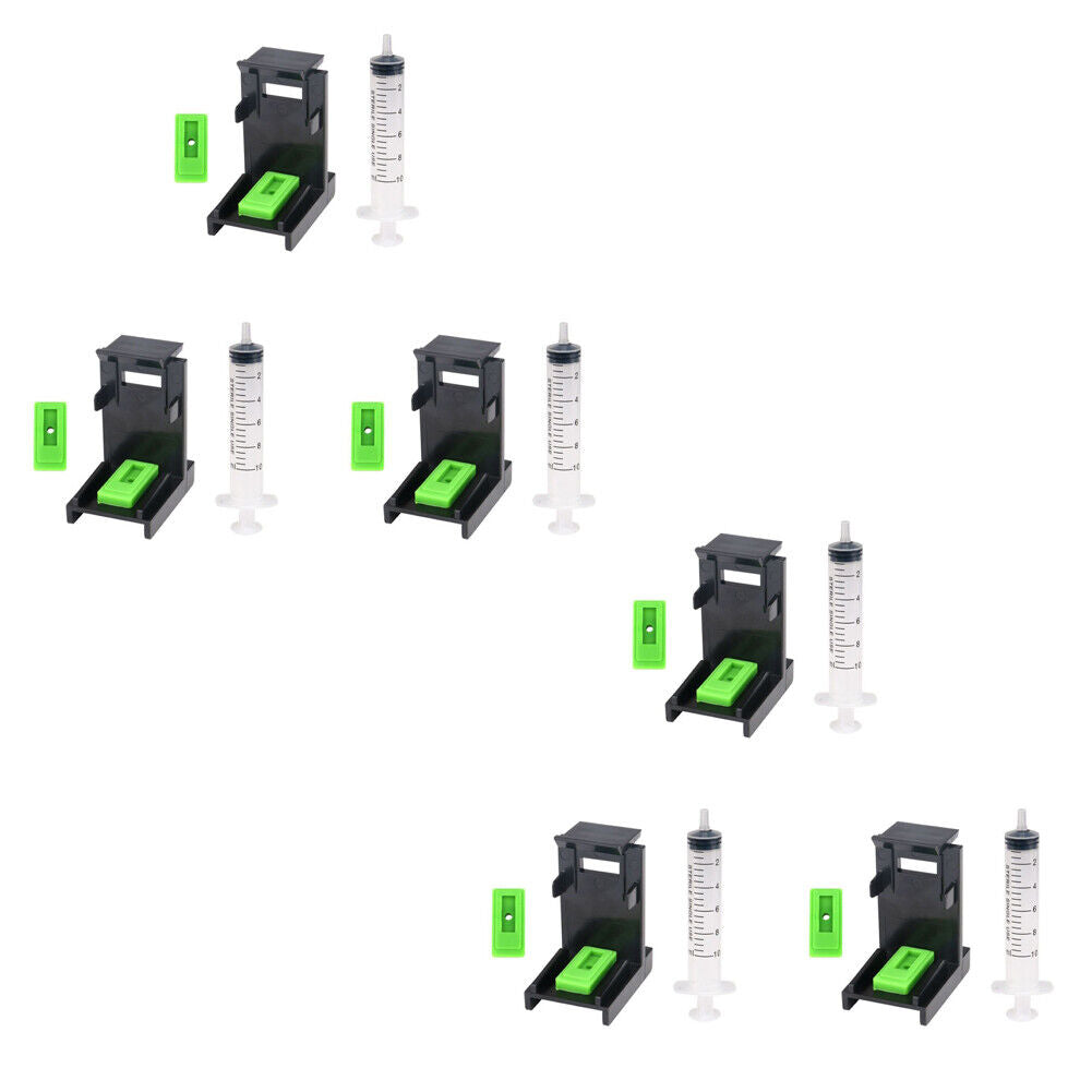 US 3-6 Sets Ink Cartridge Suction Priming Clip for HP 60 61 62 63 64 65 67 67XL