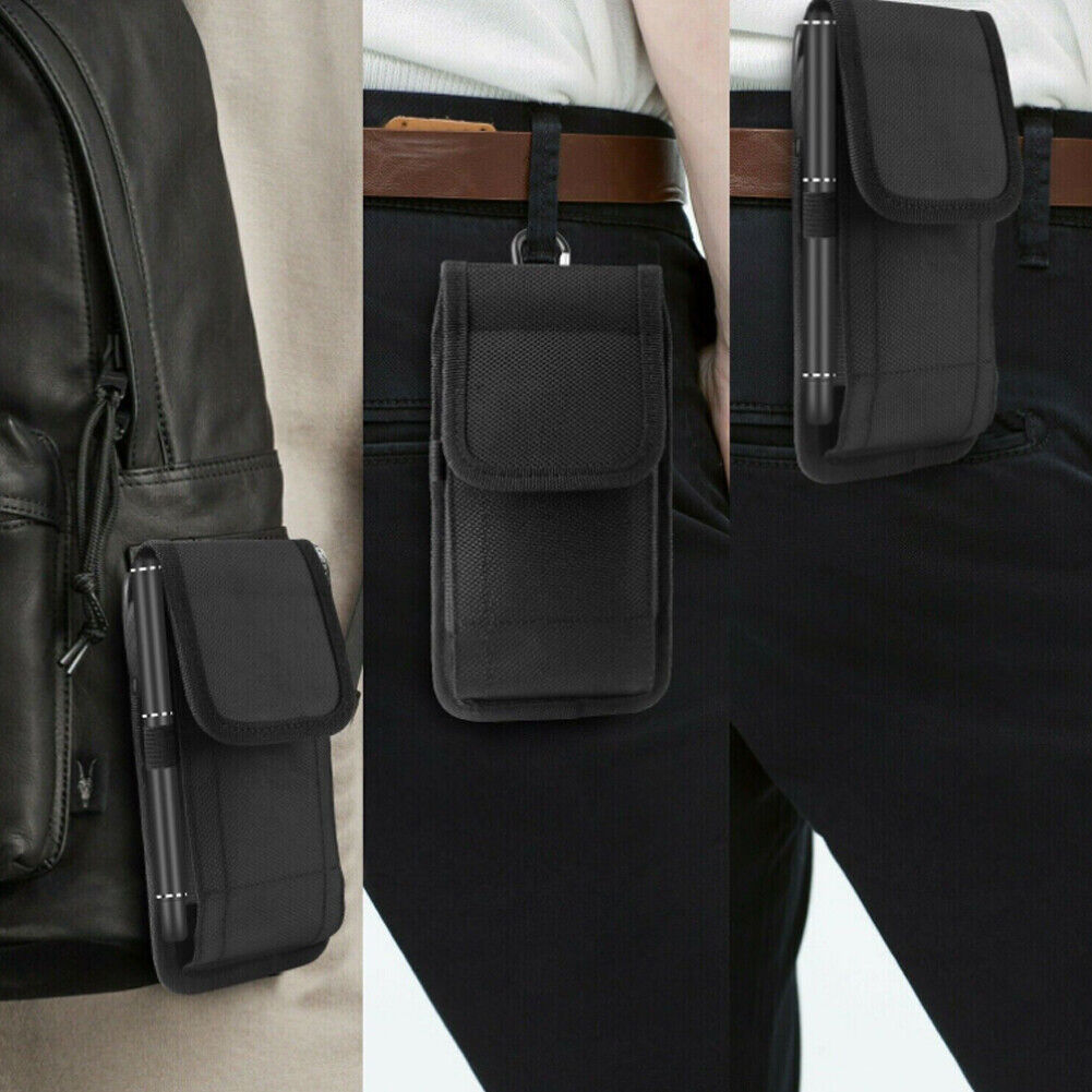 US 1-2 Pcs Blocking Cell Phone Holster for iPhone Vertical Wallet Belt Clip Case