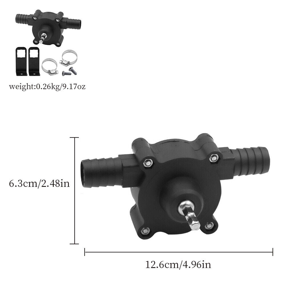 US 1-2 Pack Home Electric Drill Drive Self Priming Pump Water Oil Fluid Transfer