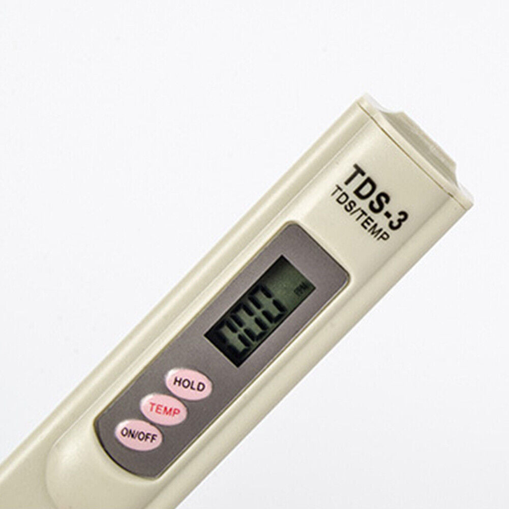 US Handheld Water Quality Hardness Purity Digital LCD Meter 0-9990 PPM TDS TDS-3
