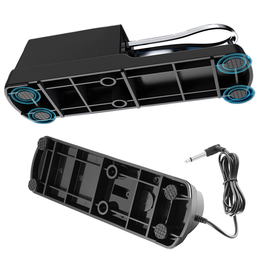 US Sustain Foot Pedal with Polarity Switch for Digital Electronic Keyboard Piano