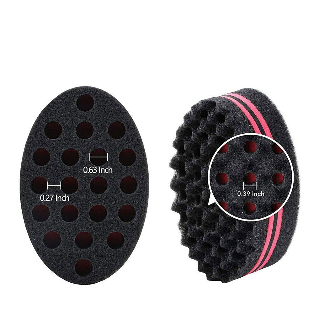 US 3-6 Pc Hair Sponge Magic Barber Twist Curl Brush Dread Locking Afro Coil Comb