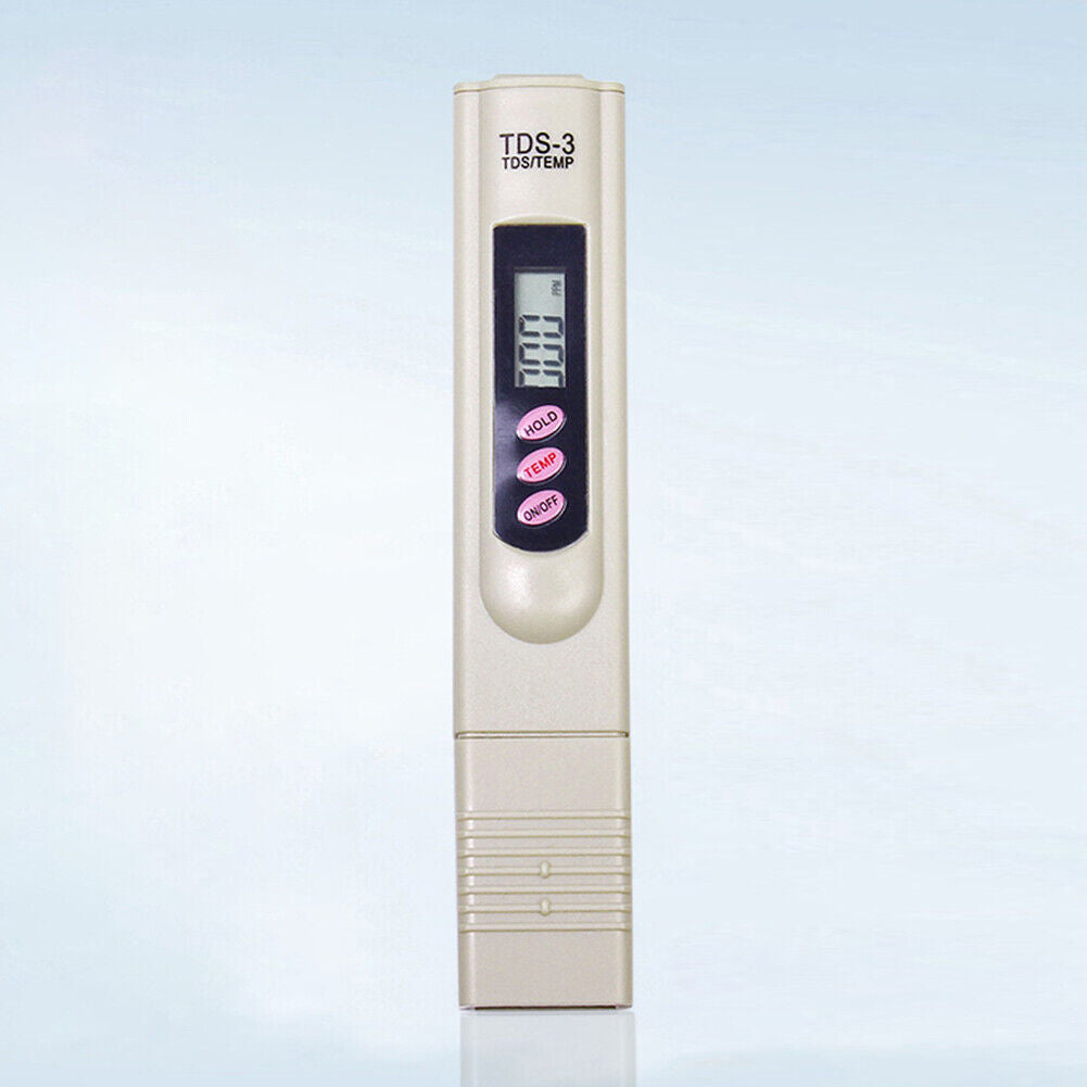 US Handheld Water Quality Hardness Purity Digital LCD Meter 0-9990 PPM TDS TDS-3