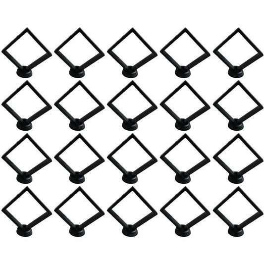 US 20-40 Pcs Coin Display Box 3D Floating Frame Display Holder Jewelry Challenge