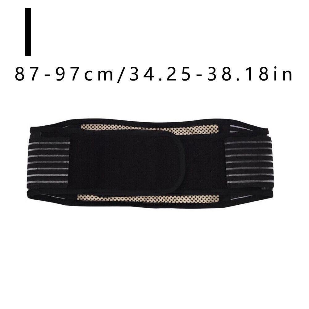 US 1-2 Pack Back Brace Support Tourmaline Self-Heating Lumbar Therapy Waist Belt