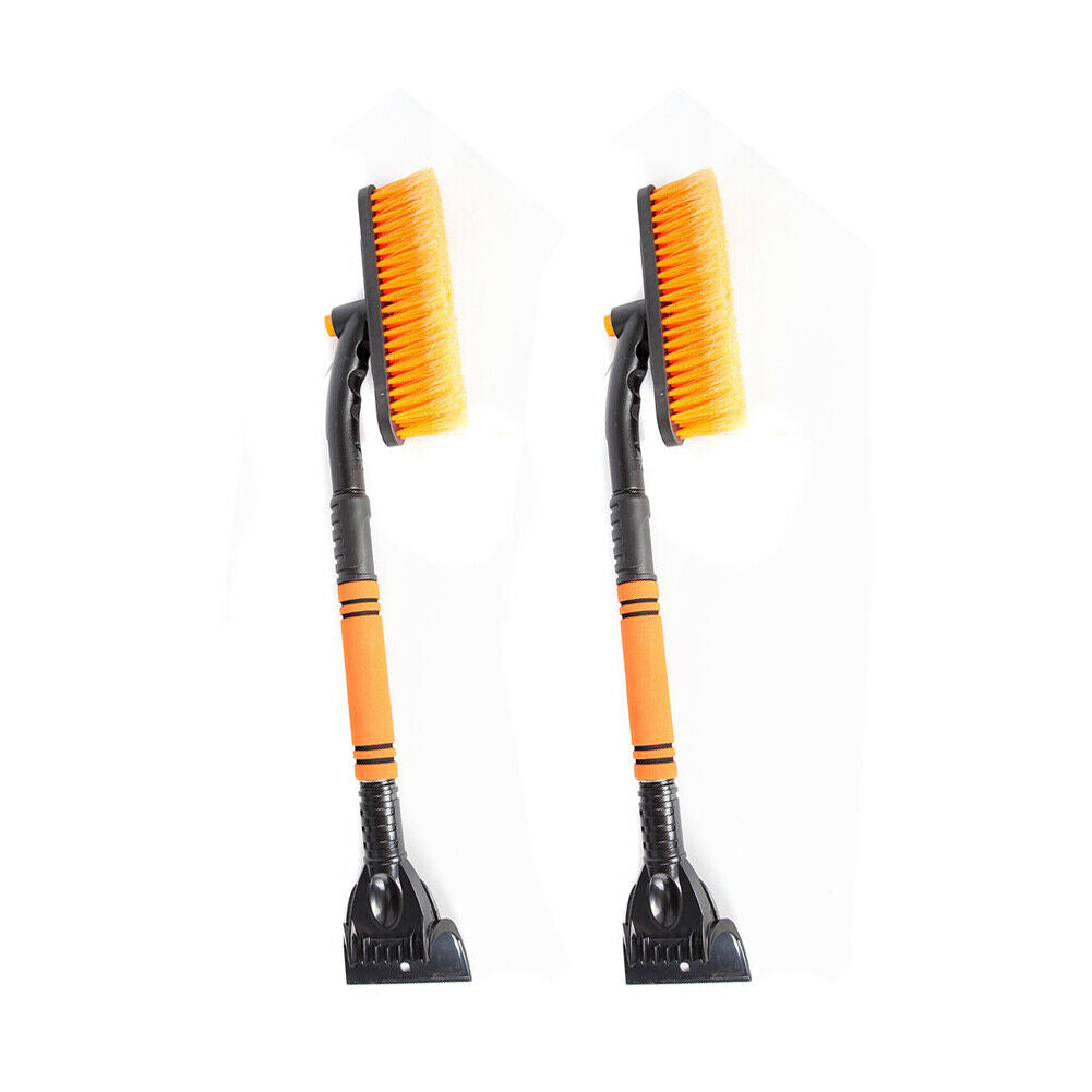 US 2 Pack Extendable Car Ice Scraper Snow Brush Windshield Window Cleaning Kit