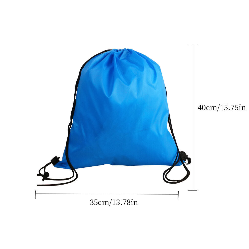 US 3-6 Pack Backpack Oxford Drawstring Storage Bag Outdoor Waterproof Training