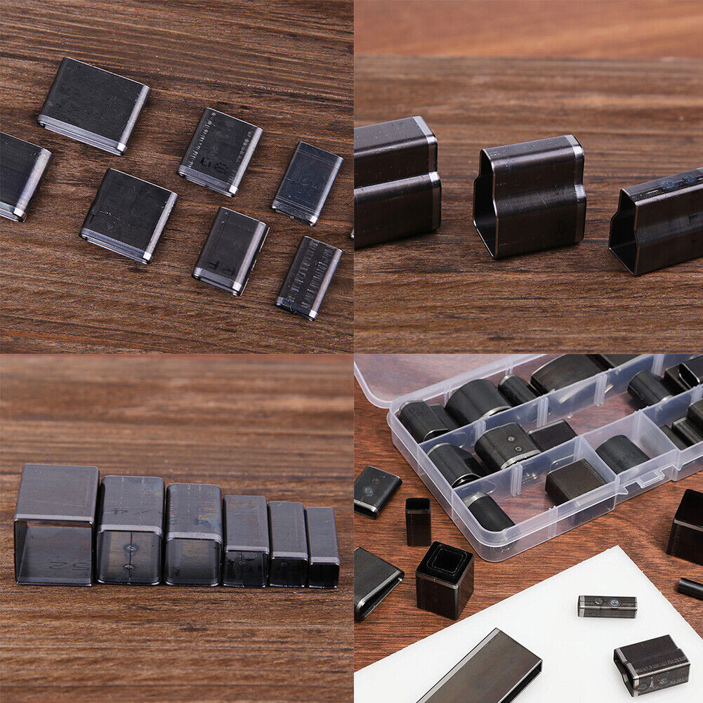 US 52Pcs Assorted Shapes Leather Craft Hollow Hole Cutter Punch Tools with Case