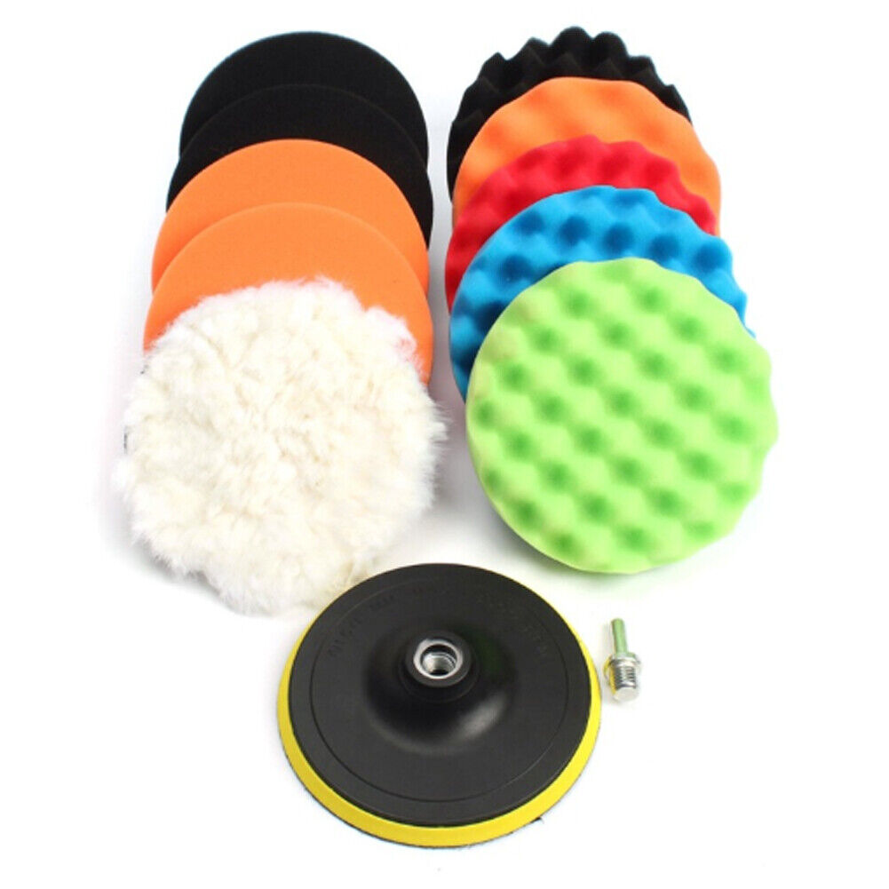 US 2-4 Pack 3 inch Car Polishing Buffing Pads for Drill Sponge Kit Set Waxing