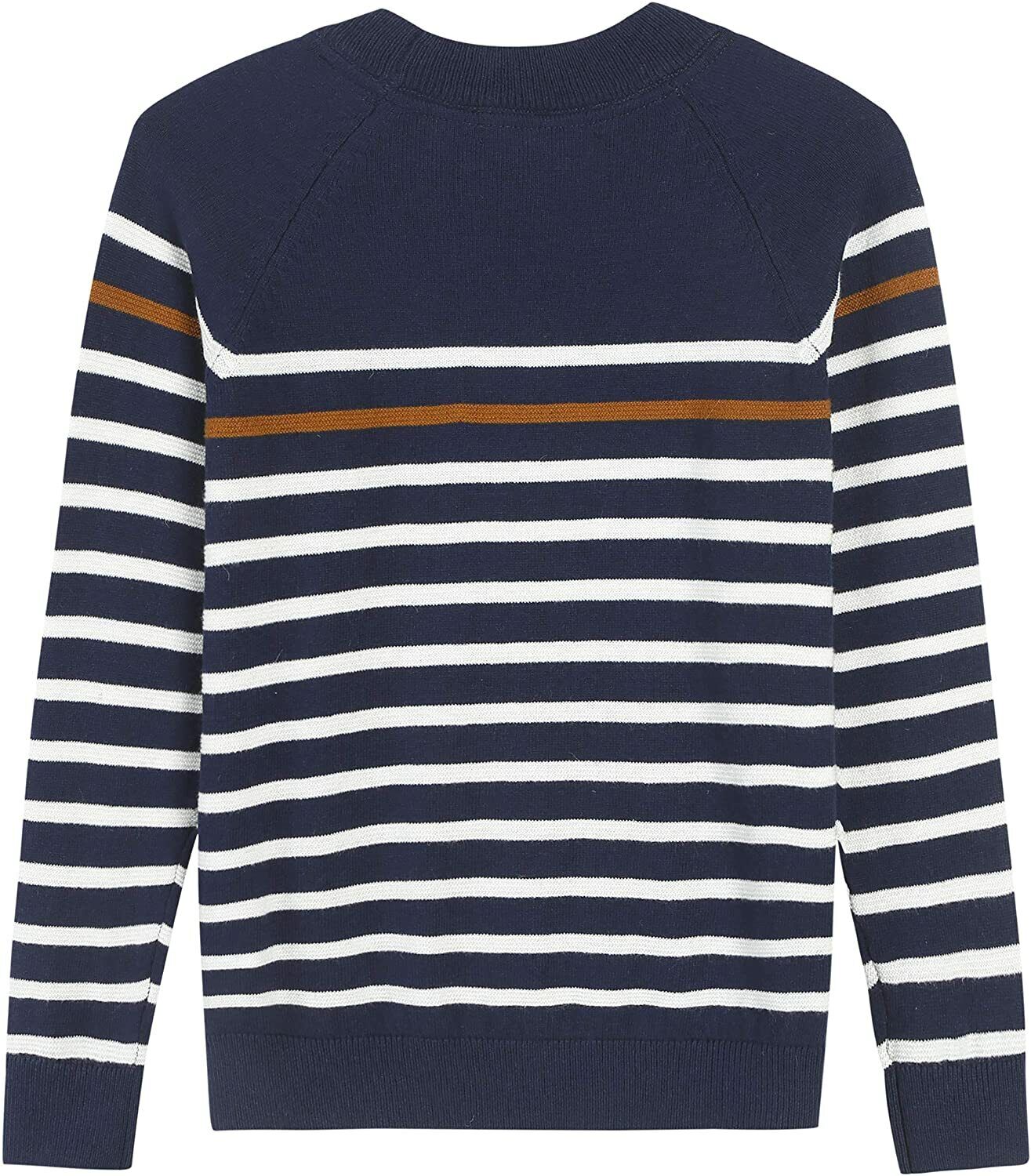 Sweater for Kid Baby Boy Toddler Soft Cute Crew Neck Stripe Long Sleeve Pullover